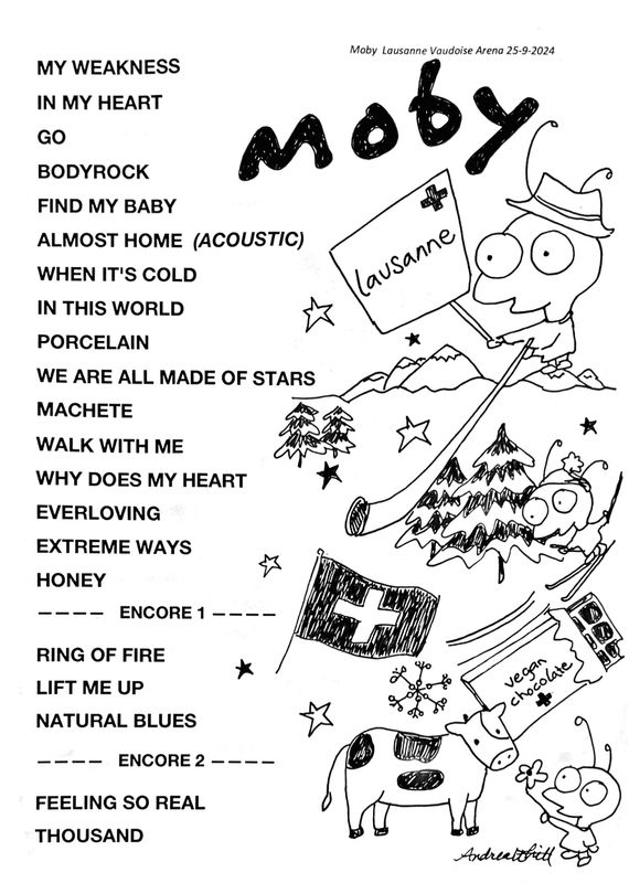 Lausanne - Moby Setlist 2024