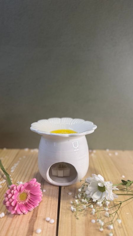 Brûle-parfum céramique marguerite