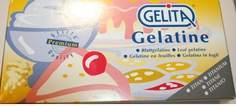 Leaf Gelatine (Titanium) 60g 12 Leaves