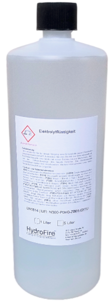 Elektrolytfüllung für Wasserstoff Lötgeräte - 1 Liter Flasche Elektrolytfüllung für Wasserstoff Lötgeräte - 1 Liter Flasche