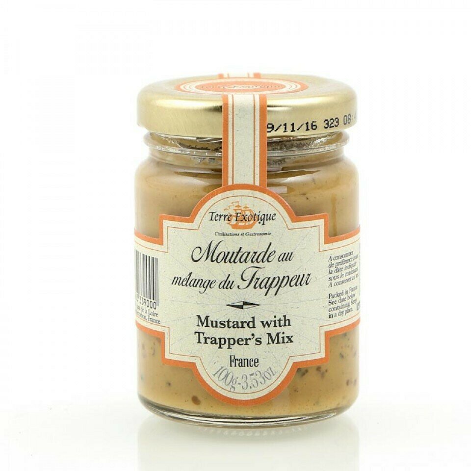 Dijon Sinappi Turkismetsästäjän Mausteseoksella | Dijon Mustard With Trapper's Spice Mix | TERRE EXOTIQUE | 100g
