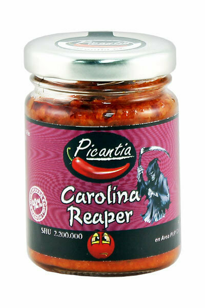 Carolina Reaper Paprikapasta (Ekstraneitsytoliiviöljyllä) | Carolina Reaper Pepper Paste (With Evoo) | PICANTIA | 90 G