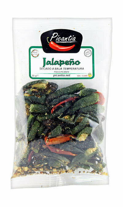 Kokonaiset Kuivatut Jalapenot | Whole Dried Jalapeño Peppers | PICANTIA | 30 G