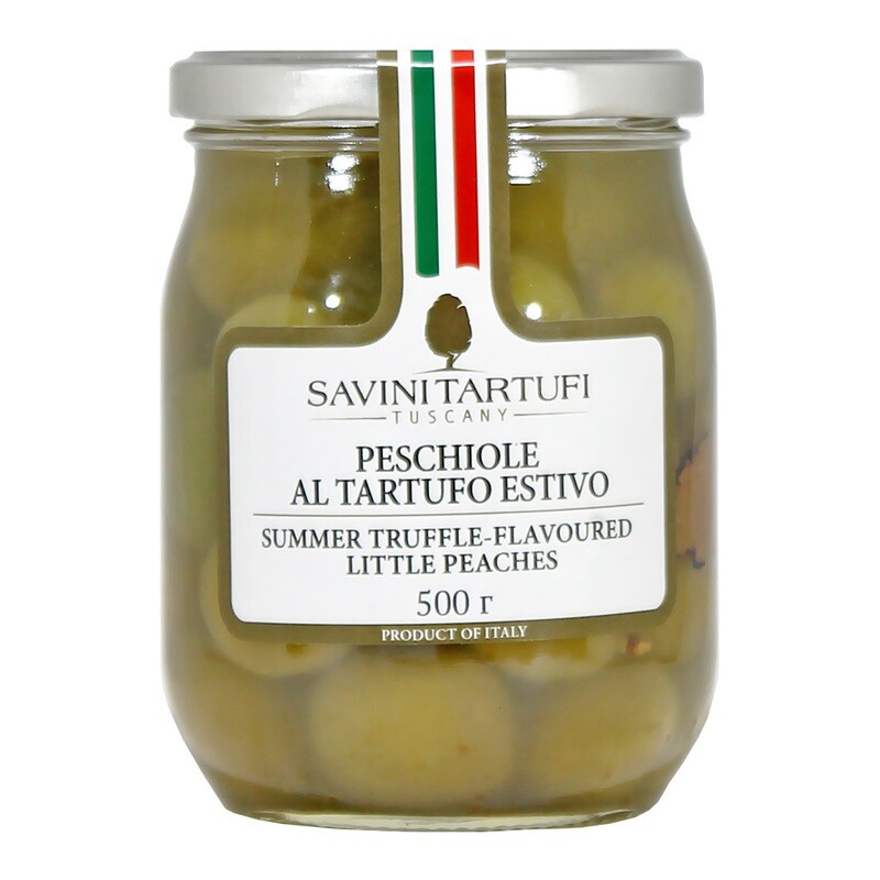 Vihreät persikat ja mustatryffelit | SAVINI TARTUFI | 500g