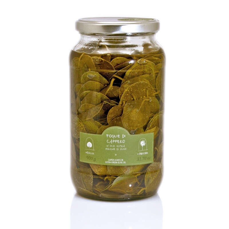 Kapriksen Lehdet Ekstraneitsytoliiviöljyssä | Caper Leaves in EVOO | LA NICCHIA | 900 g