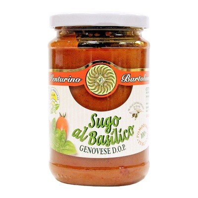 Tomato Sauce With EVOO and Genoese Basil D.O.P. | VENTURINO | 290 G
