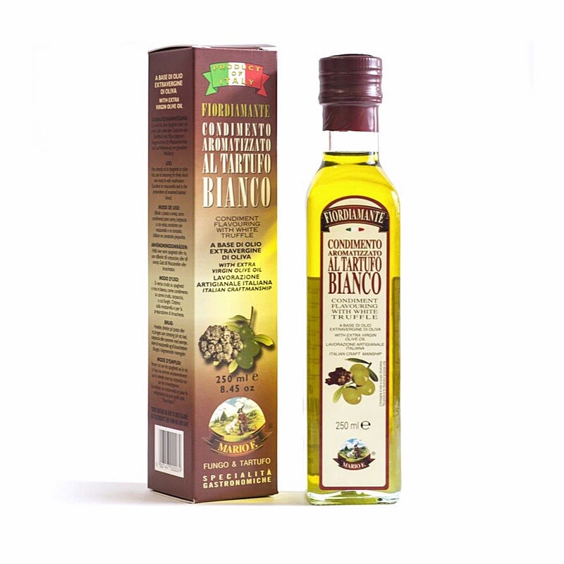 Valkotryffeleliöljy Ekstraneitsytoliiviöljyssä | MARIO F. | 250 ml