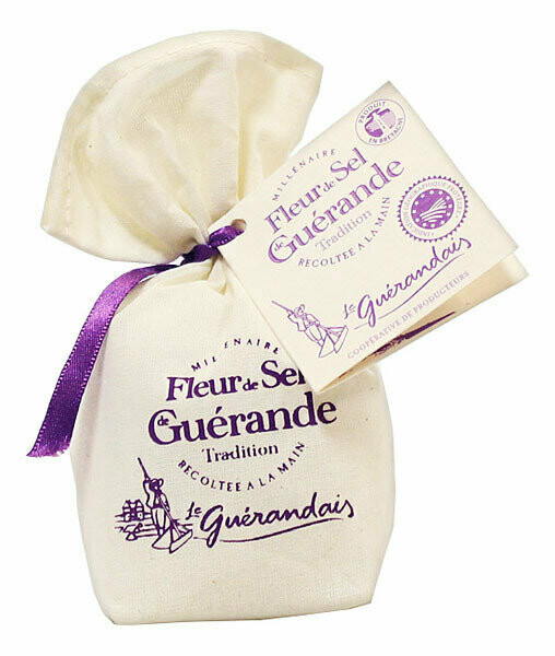Fleur De Sel suola Guerandelta | LE GUERANDAIS | 125g pellavapussissa