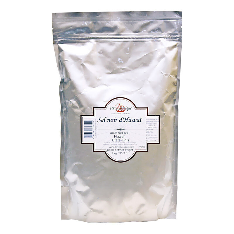 Havaijin musta suola | Hawaiian Black Salt | TERRE EXOTIQUE | 1kg
