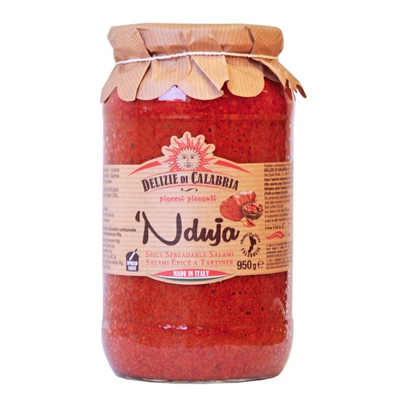 ‘Nduja de Calabria mausteinen salamilevite | DELIZIE DI CALABRIA | 950g
