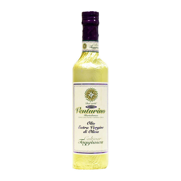Extra vergin -oliiviöljy Taggiasca | EVOO Taggiasca-oliiveja | VENTURINO | 500ml