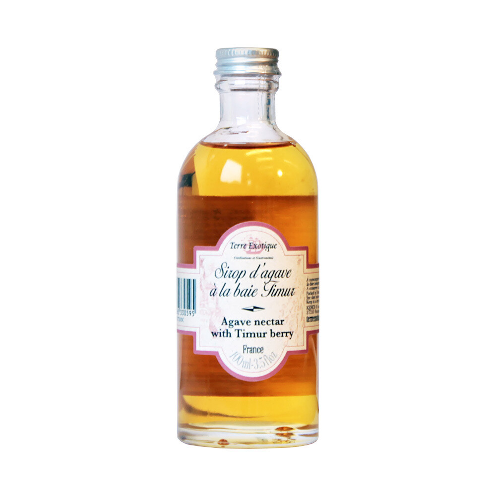 Agavesiirappi Timur Pippuri Kanssa | Agave Syrup With Timur Berry | TERRE EXOTIQUE | 100ml