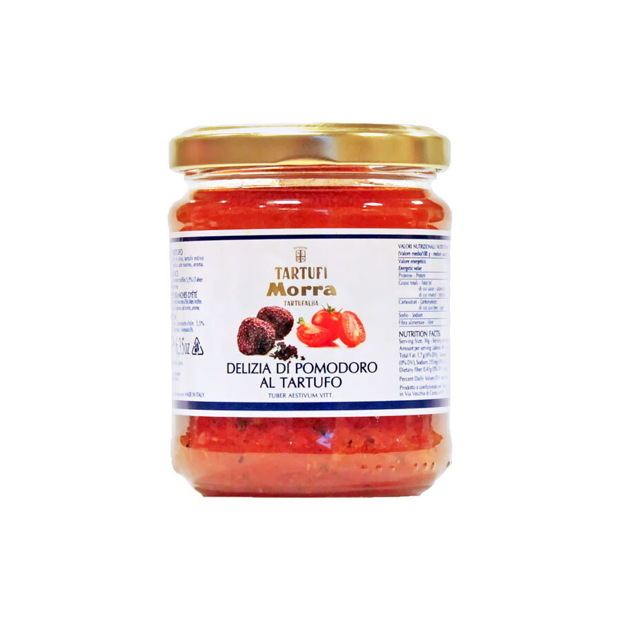 Tomaatti-mustatryffeli kastike bruschettalle | Truffle Tomato Sauce | TARTUFI MORRA | 180 g