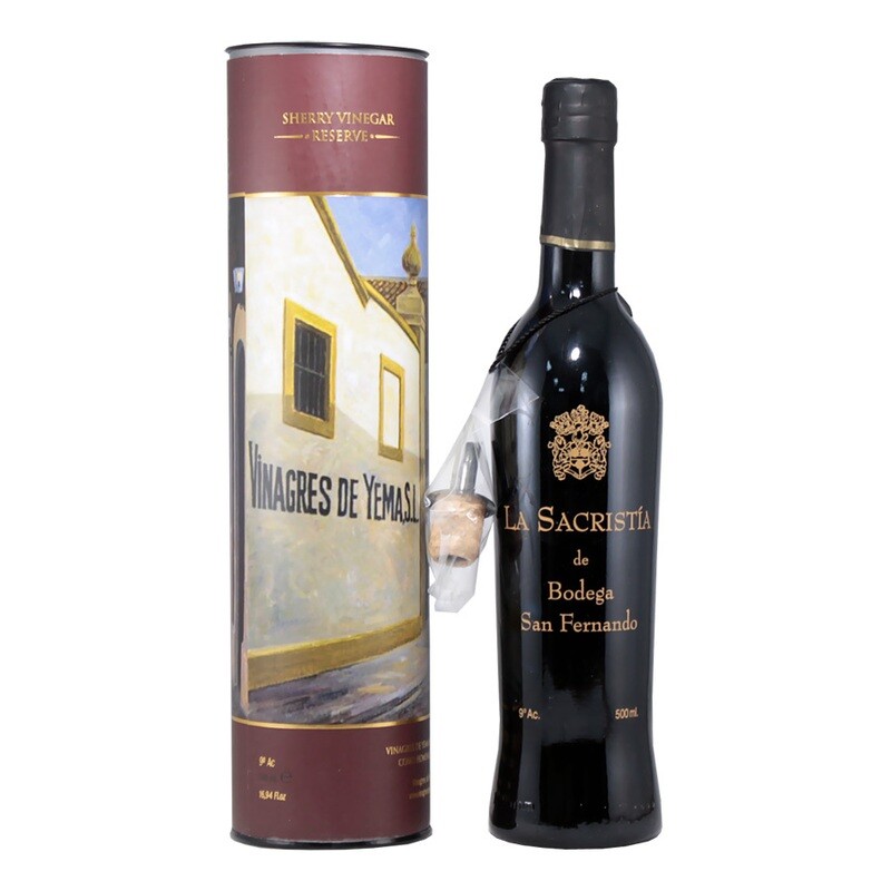 La Sacristia Sherryviinietikka Reserva DOP |  Premium Sherry Vinegar | VINAGRES DE YEMA | 500 ml