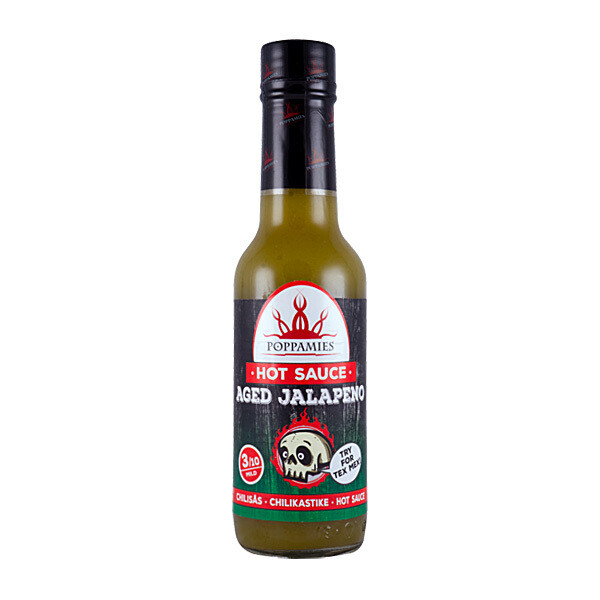 Ikäinen Jalapeno -Chilikastike | Aged Jalapeno Hot Sauce | POPPAMIES | 150 ml