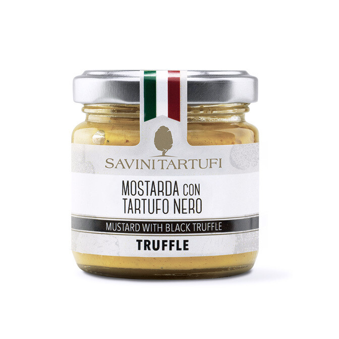 Dijon sinappi ja musta tryffeli | Dijon Mustard with Black Truffle | SAVINI TARTUFI | 90 g