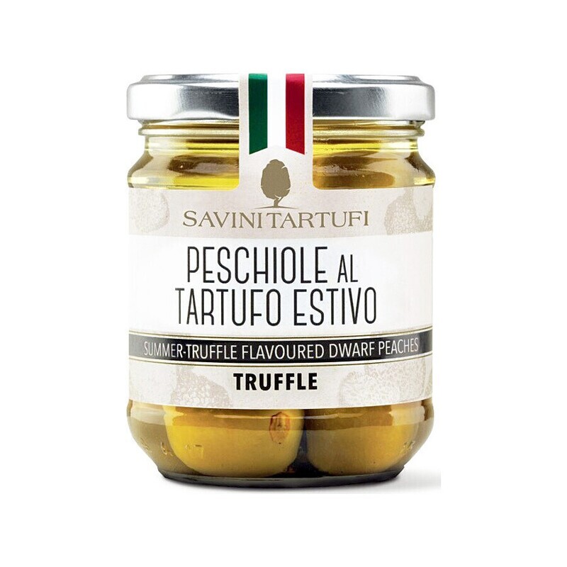 Vihreät persikat ja mustatryffelit | SAVINI TARTUFI | 175g