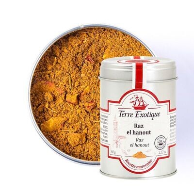 Raz el hanout mausteseos | Raz El Hanout Spice Blend | TERRE EXOTIQUE | 60g