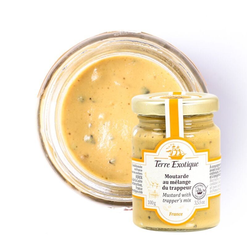 Dijon sinappi Trappeur mausteseoksella | TERRE EXOTIQUE | 100g