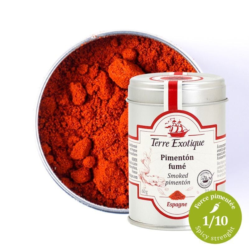 Savustettu Pimenton paprikajauhe | Smoked Pimenton | TERRE EXOTIQUE | 60g