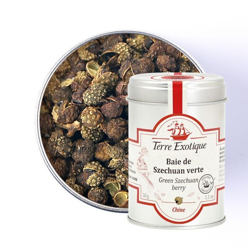 Vihreä setsuaninpippuri | Green Sichuan Pepper | TERRE EXOTIQUE | 30g
