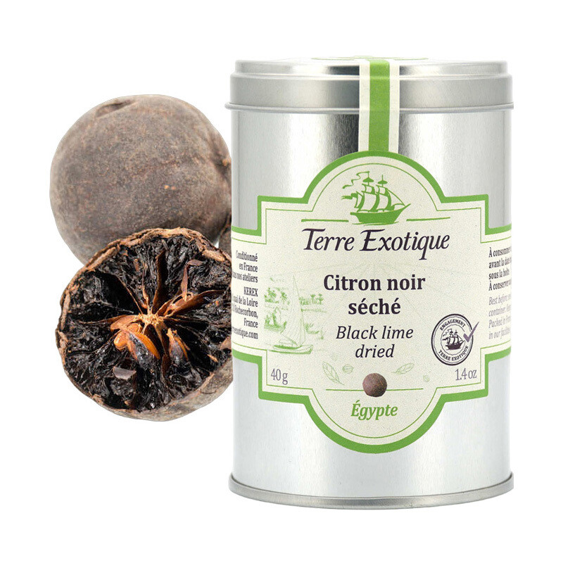 Kuivattu Musta Limetti | Dried Black Lime | TERRE EXOTIQUE | 30 g