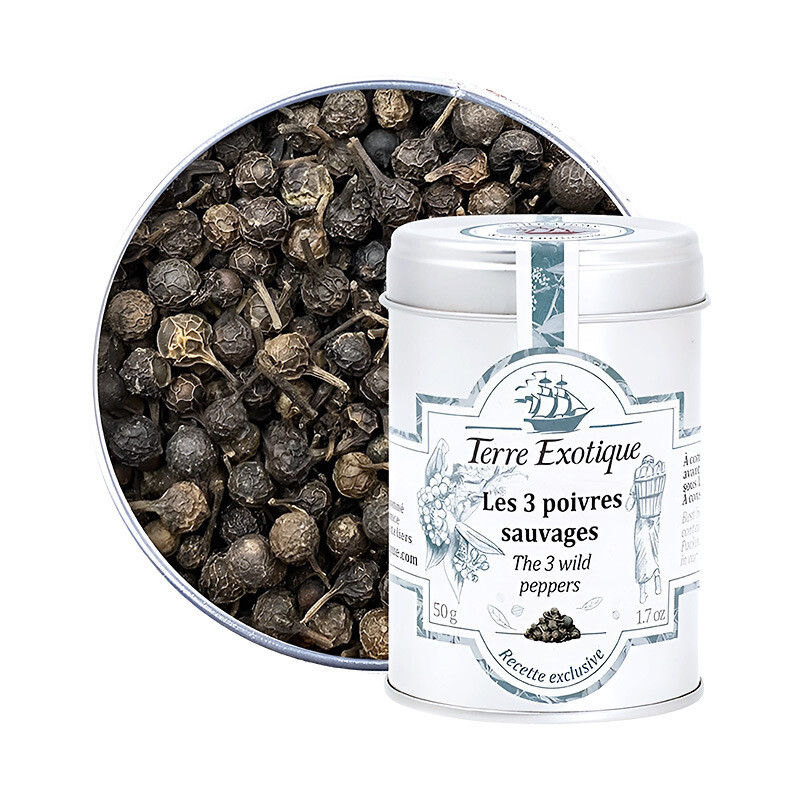 3 villiä pippuria sekoitus | 3 Wild Peppers Mix | TERRE EXOTIQUE | 50g