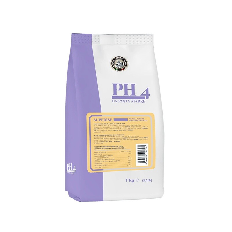 PH4 Superise aktiivihiivajauhe hapantaikinasta | MOLINO DALLAGIOVANNA | 1 kg