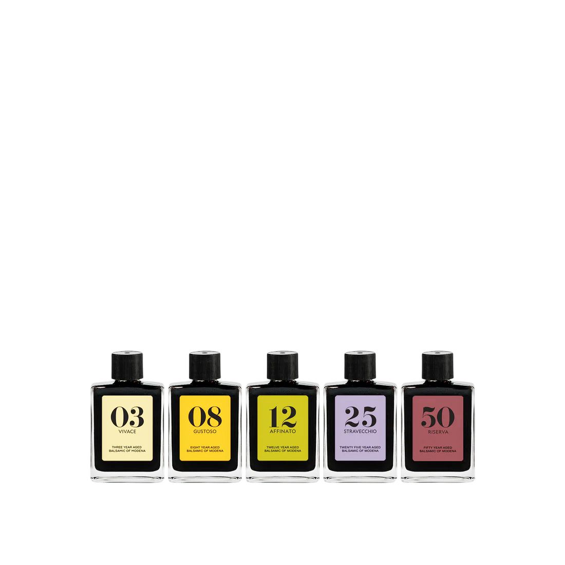 Kokoelma balsamico-kastikkeita | Collection of balsamic condiments | BONINI | (5*15ml) 75ml