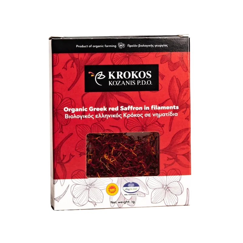 Kreikkalainen punainen sahrami (filamentti) KROKOS KOZANIS 1g