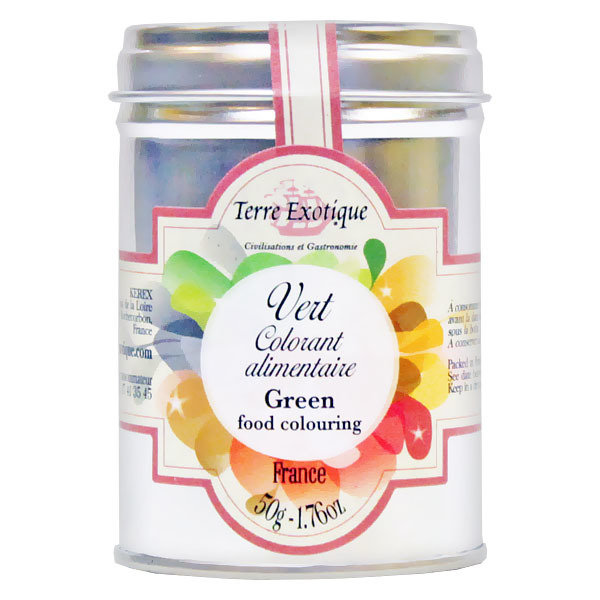 Vihreä väriaine | Green food colouring | TERRE EXOTIQUE | 50 g