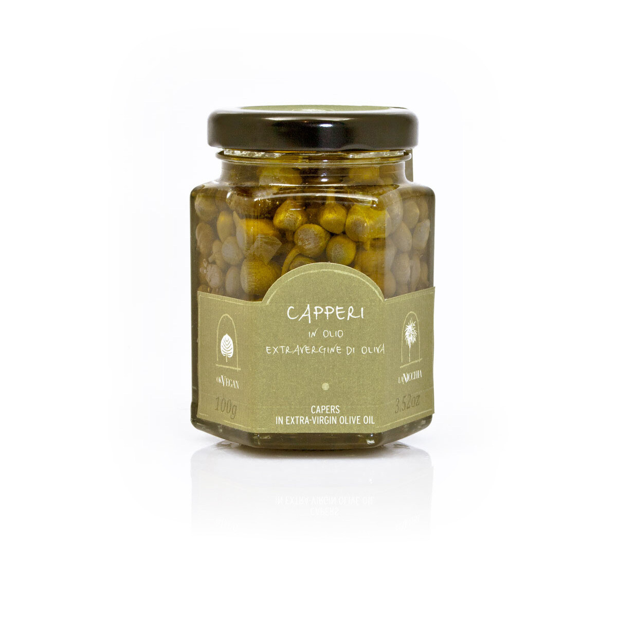 Pienet kaprikset oliiviöljyssä | Mini Capers in EVOO | LA NICCHIA | 100g Pienet kaprikset oliiviöljyssä | Mini Capers in EVOO | LA NICCHIA | 100g