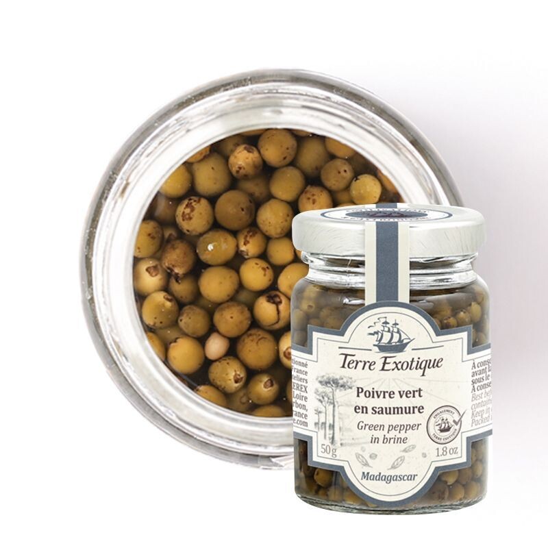 Vihreä pippuri suolaliemessä | Green Pepper In Brine | TERRE EXOTIQUE | 50g
