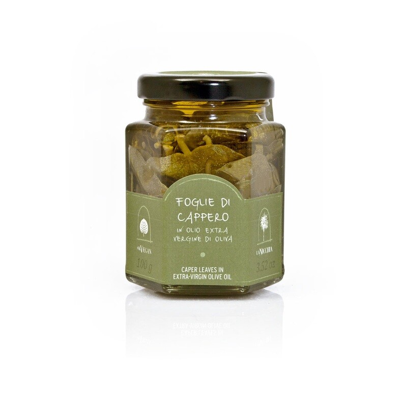 Kapriksen lehdet oliiviöljyssä | Caper Leaves in EVOO | LA NICCHIA | 100g Kapriksen lehdet oliiviöljyssä | Caper Leaves in EVOO | LA NICCHIA | 100g