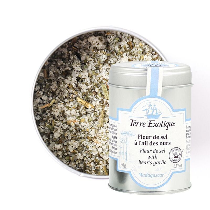 Fleur de sel -merisuolaa ja karhunlaukkaa | TERRE EXOTIQUE | 110g
