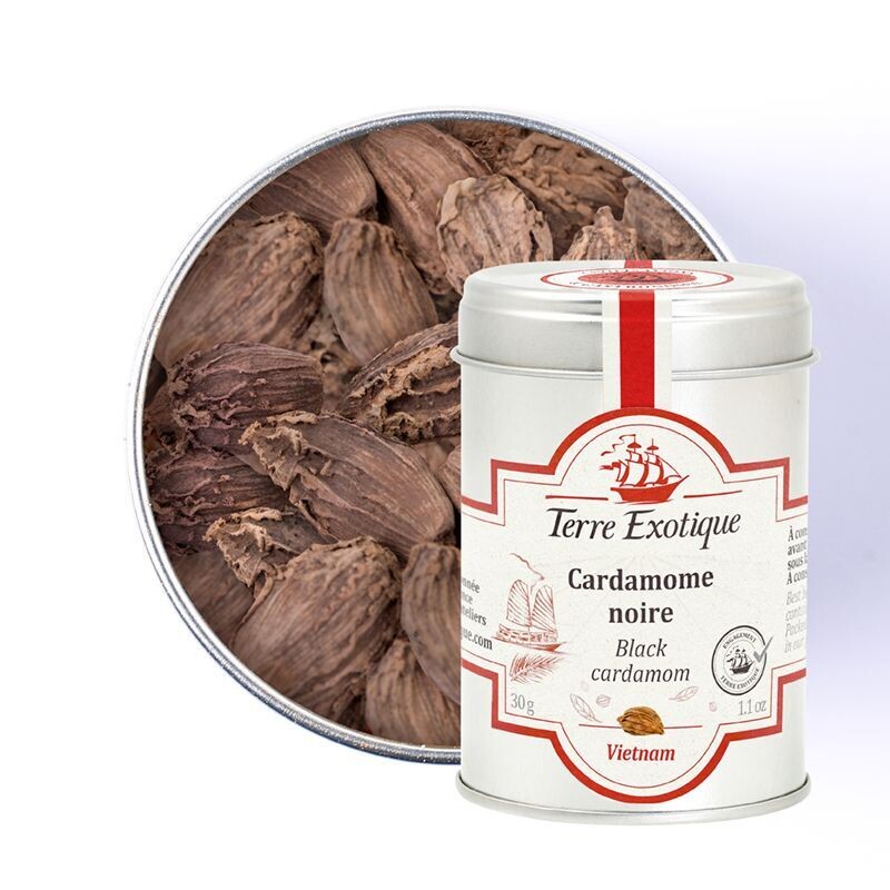 Musta kardemumma | Black Cardamom | TERRE EXOTIQUE | 30 g Musta kardemumma | Black Cardamom | TERRE EXOTIQUE | 30 g