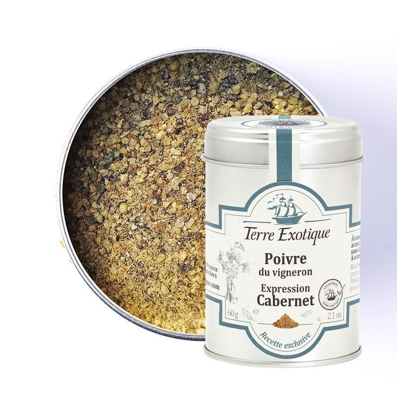Viinintekijän pippuri cabernet -rypäleen ilmaus | TERRE EXOTIQUE | 50g Viinintekijän pippuri cabernet -rypäleen ilmaus | TERRE EXOTIQUE | 50g