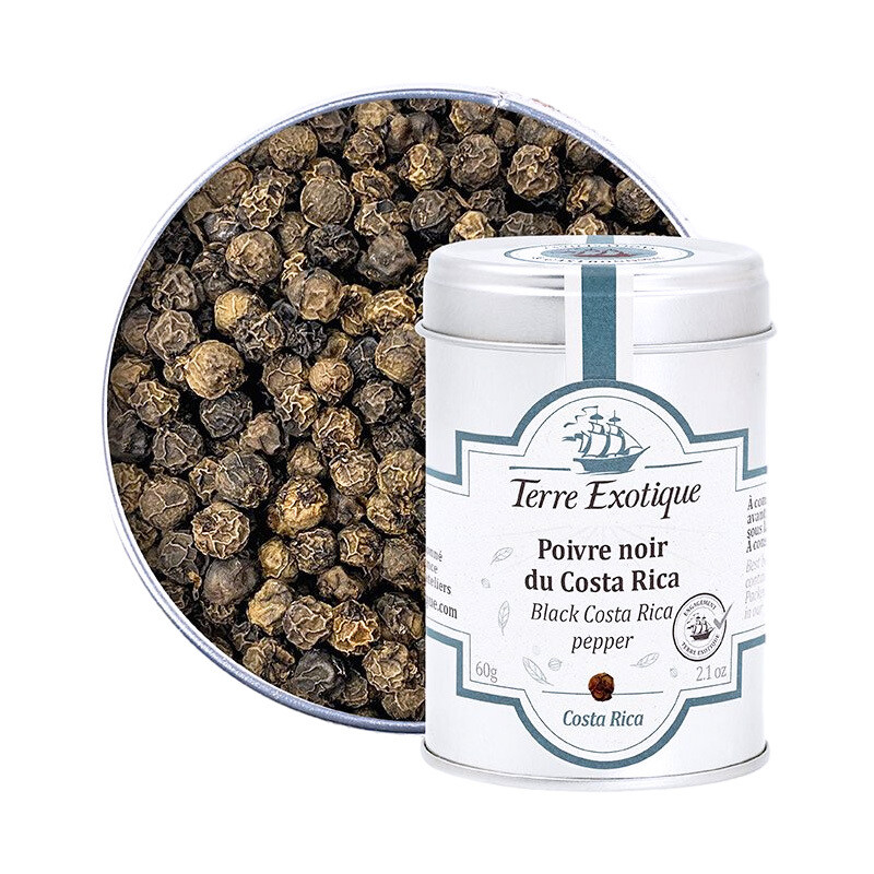 Costa Rican mustapippuri | Black Costa Rica pepper | TERRE EXOTIQUE | 60g Costa Rican mustapippuri | Black Costa Rica pepper | TERRE EXOTIQUE | 60g