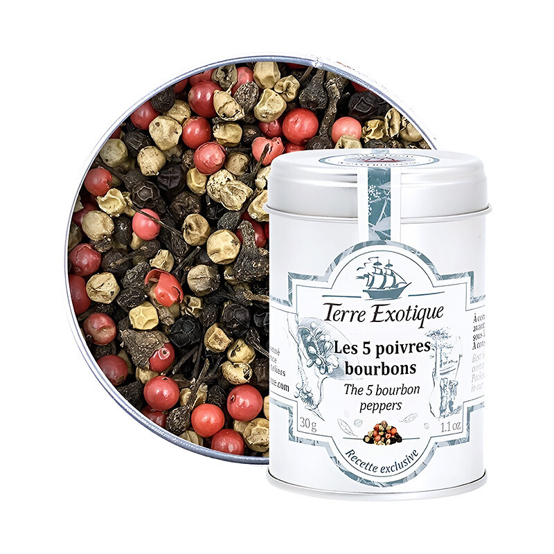 5 bourbon-pippuria sekoitus | TERRE EXOTIQUE | 30g 5 bourbon-pippuria sekoitus | TERRE EXOTIQUE | 30g