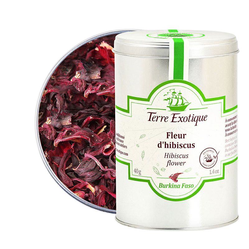 Hibiskuksen kukka | TERRE EXOTIQUE | 40g Hibiskuksen kukka | TERRE EXOTIQUE | 40g