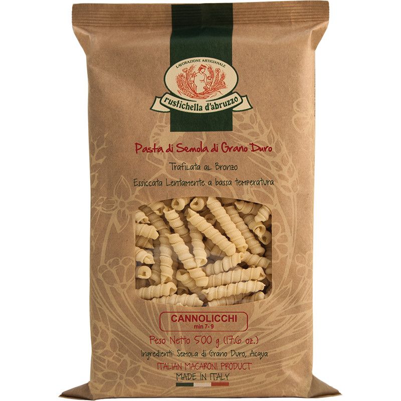 Cannolicchi pasta RUSTICHELLA D’ABRUZZO 500g Cannolicchi pasta RUSTICHELLA D’ABRUZZO 500g