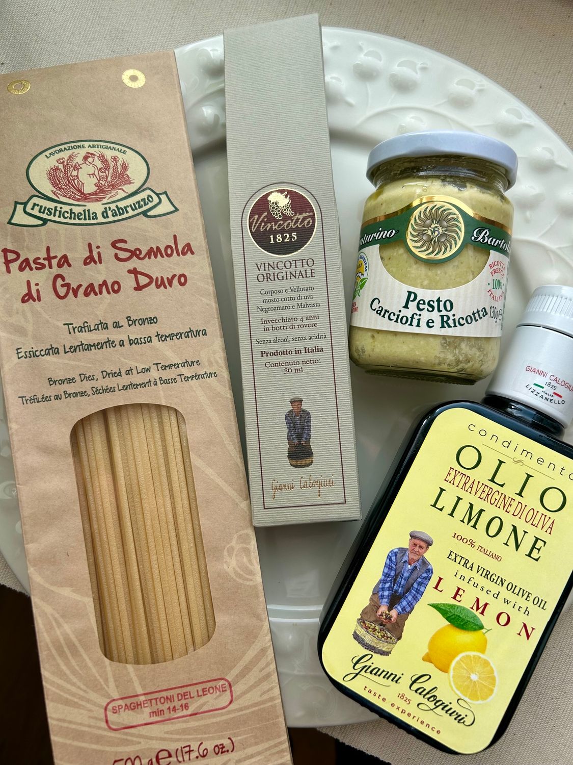 Oma italialainen setti | My Italian Set 1 (Spaghetti and artichoke)