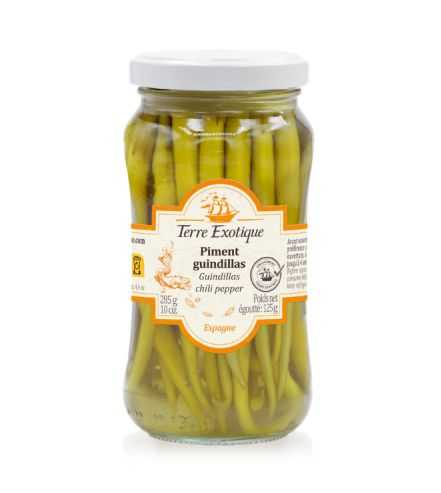 Guindillas -chilipaprikat | Guindillas Basque Peppers | TERRE EXOTIQUE | 285 g Guindillas -chilipaprikat | Guindillas Basque Peppers | TERRE EXOTIQUE | 285 g