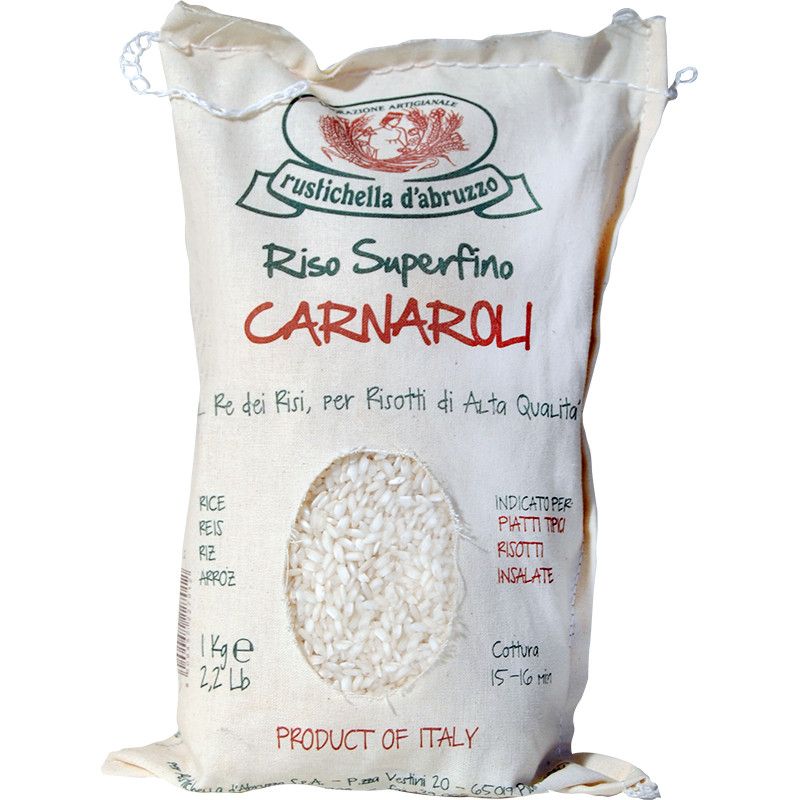 Carnaroli risottoriisi | Riso Superfino Carnaroli | RUSTICHELLA D'ABRUZZO | 1 kg