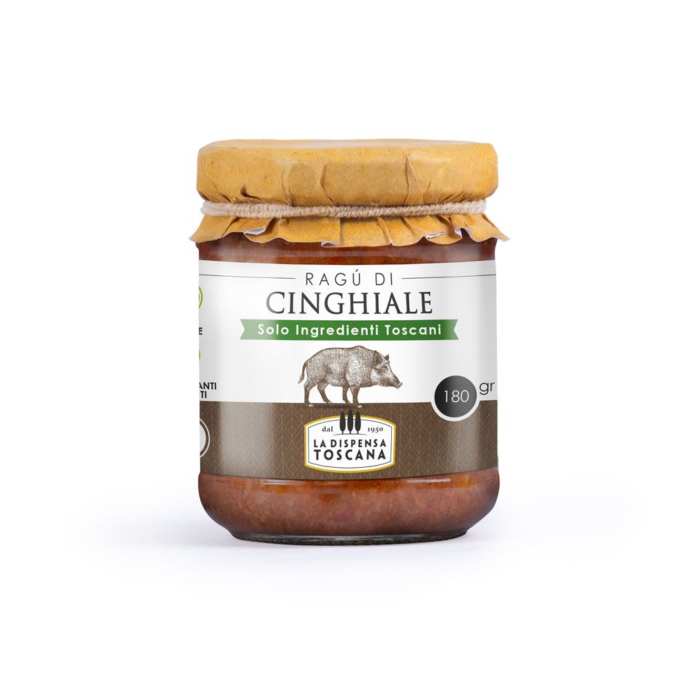 Villisikakastike (60 %) | Ragu di Cinghiale | DISPENSA TOSCANA | 180 g Villisikakastike (60 %) | Ragu di Cinghiale | DISPENSA TOSCANA | 180 g
