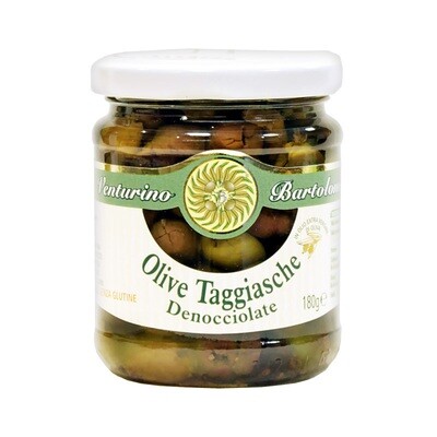 Taggiasca kivettömät oliivit oliiviöljyssä | Taggiasca Pitted Olives In EVOO| VENTURINO | 180g Taggiasca kivettömät oliivit oliiviöljyssä | Taggiasca Pitted Olives In EVOO| VENTURINO | 180g