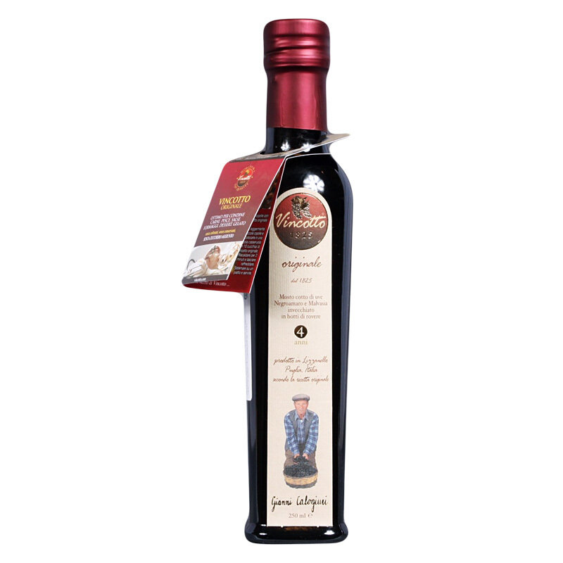 Alkuperäinen vincotto-balsamikastike (4 vuotta vahna) | Original Vincotto | CALOGIURI | 250ml