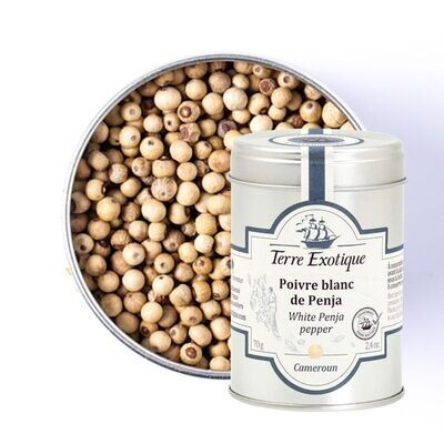 Penja valkopippuri | Penja White Pepper | TERRE EXOTIQUE | 70g Penja valkopippuri | Penja White Pepper | TERRE EXOTIQUE | 70g