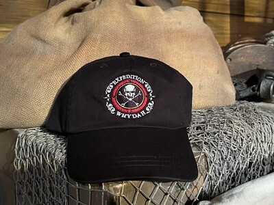 Expedition Whydah Hat Black with Embroidered Color Logo