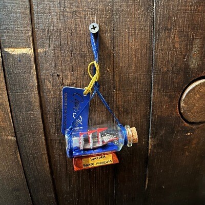 Mini Ship in a Bottle Ornament